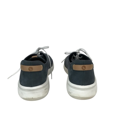 Clarks Unstructured Rio Tie Sneakers Womens 9M Navy Nubuck Perforated Shoe - Picture 4 of 6